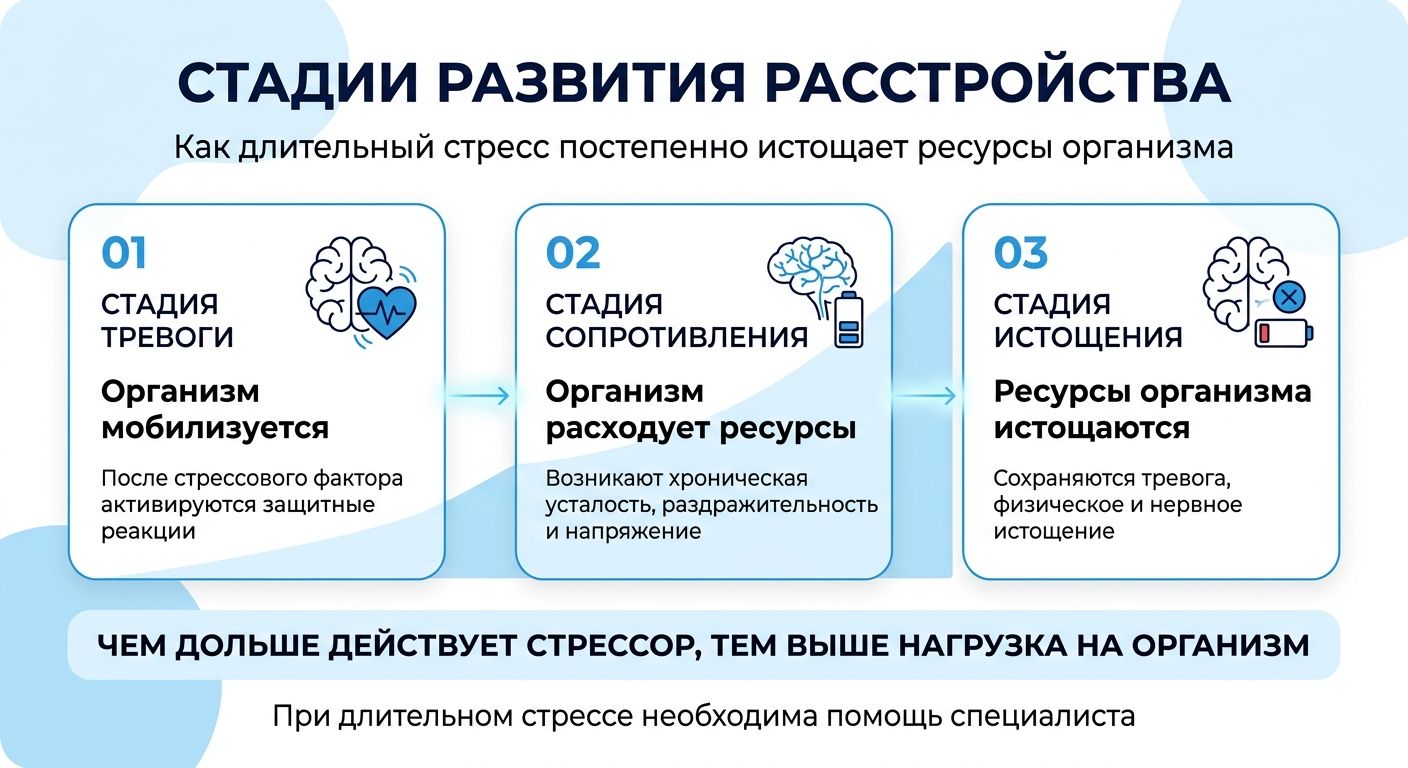 Лечение стресса в Архангельске инфографика